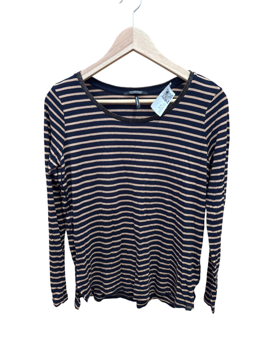 Scotch & Soda Shirt M/L Blau und Beigetöne