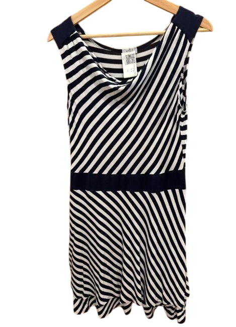 Kleid Blau Streifen M