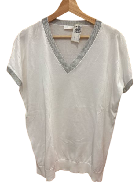 Shirt Weiß Silber Fabiana Filippi 42