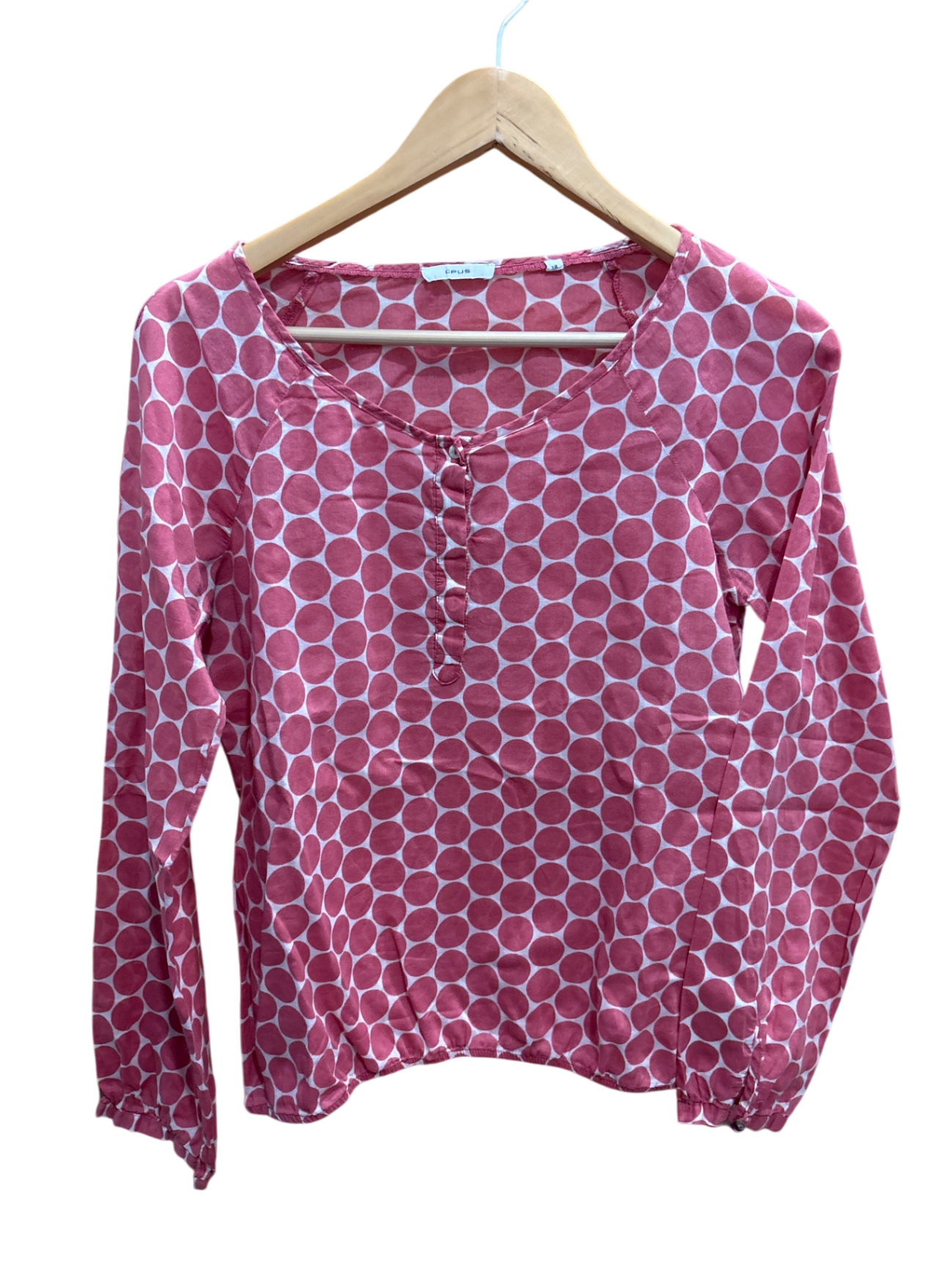 OPUS Bluse M Rosa Punkte
