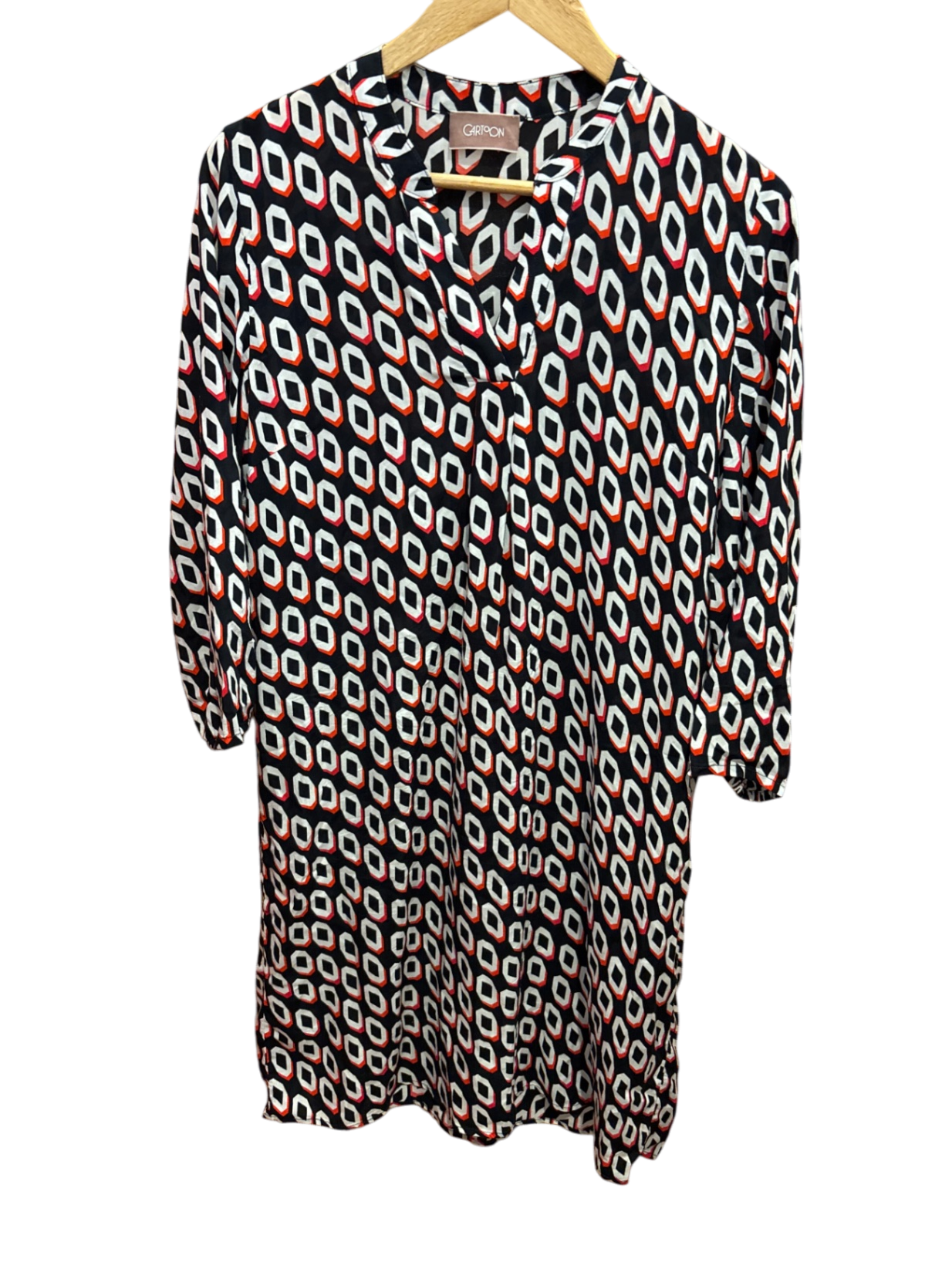 Cartoon Kleid M Blau Muster