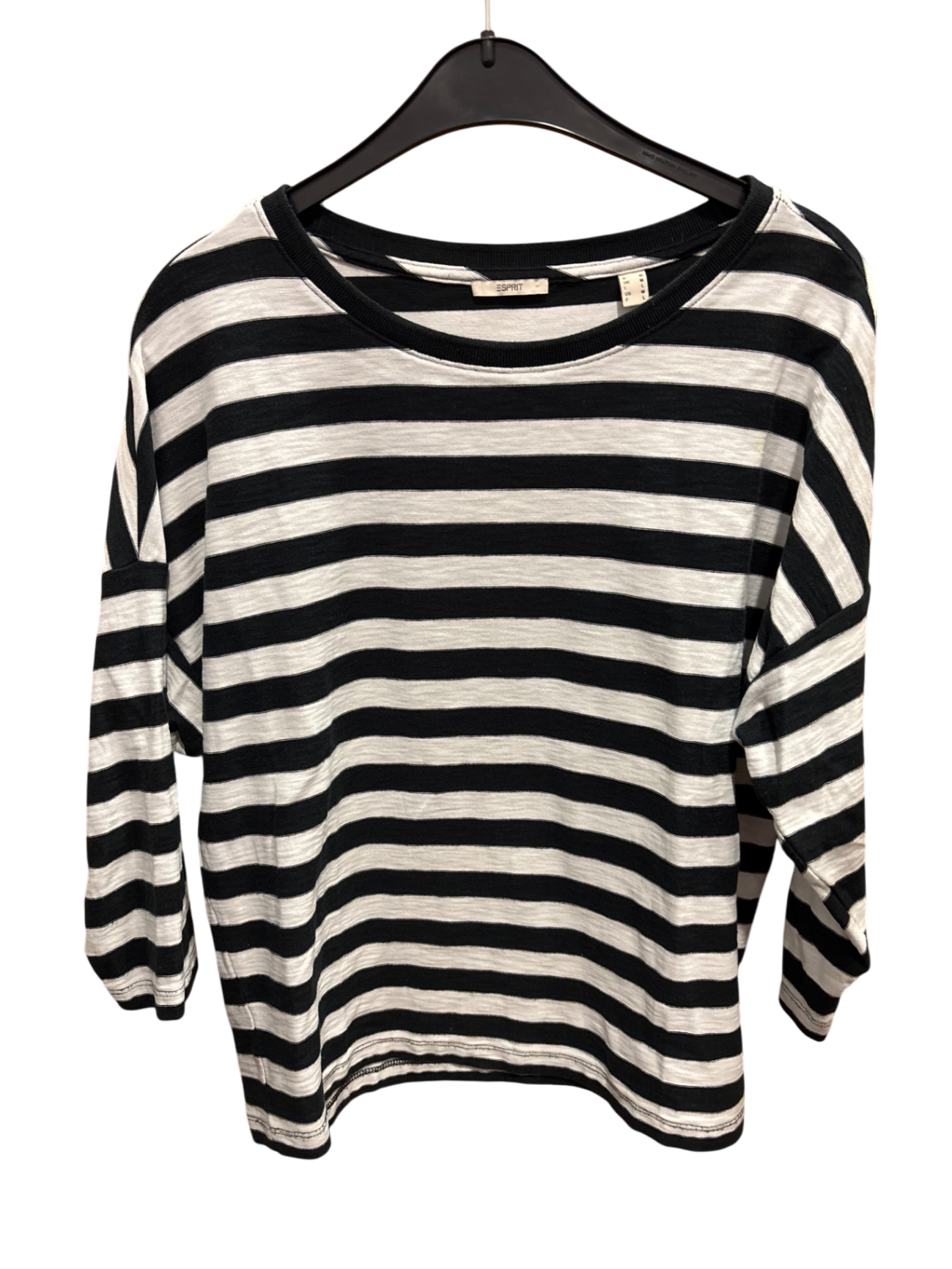 Esprit Shirt M Schwarz-Weiß Streifen