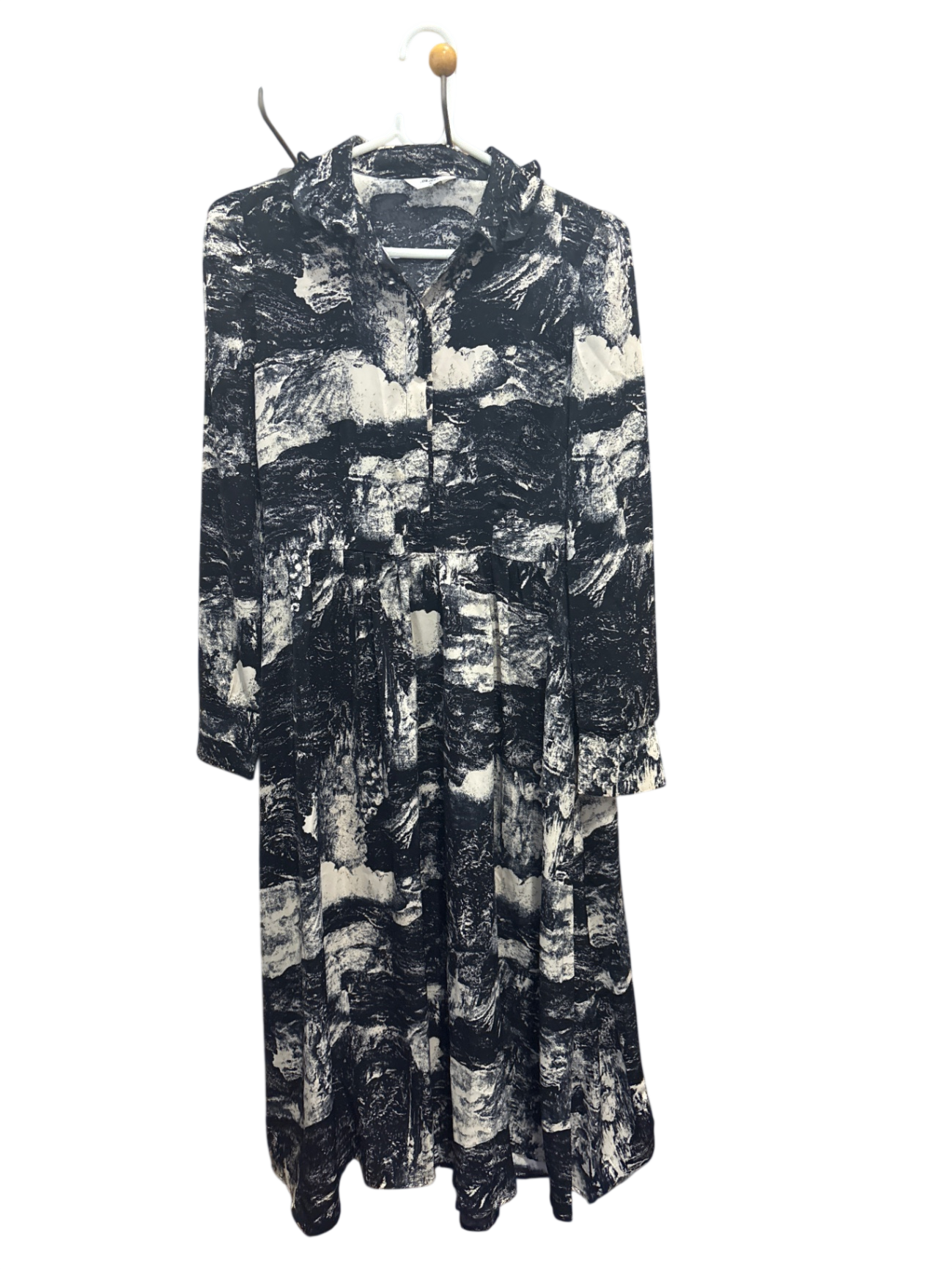 Object Kleid 36 Schwarz und Weiß