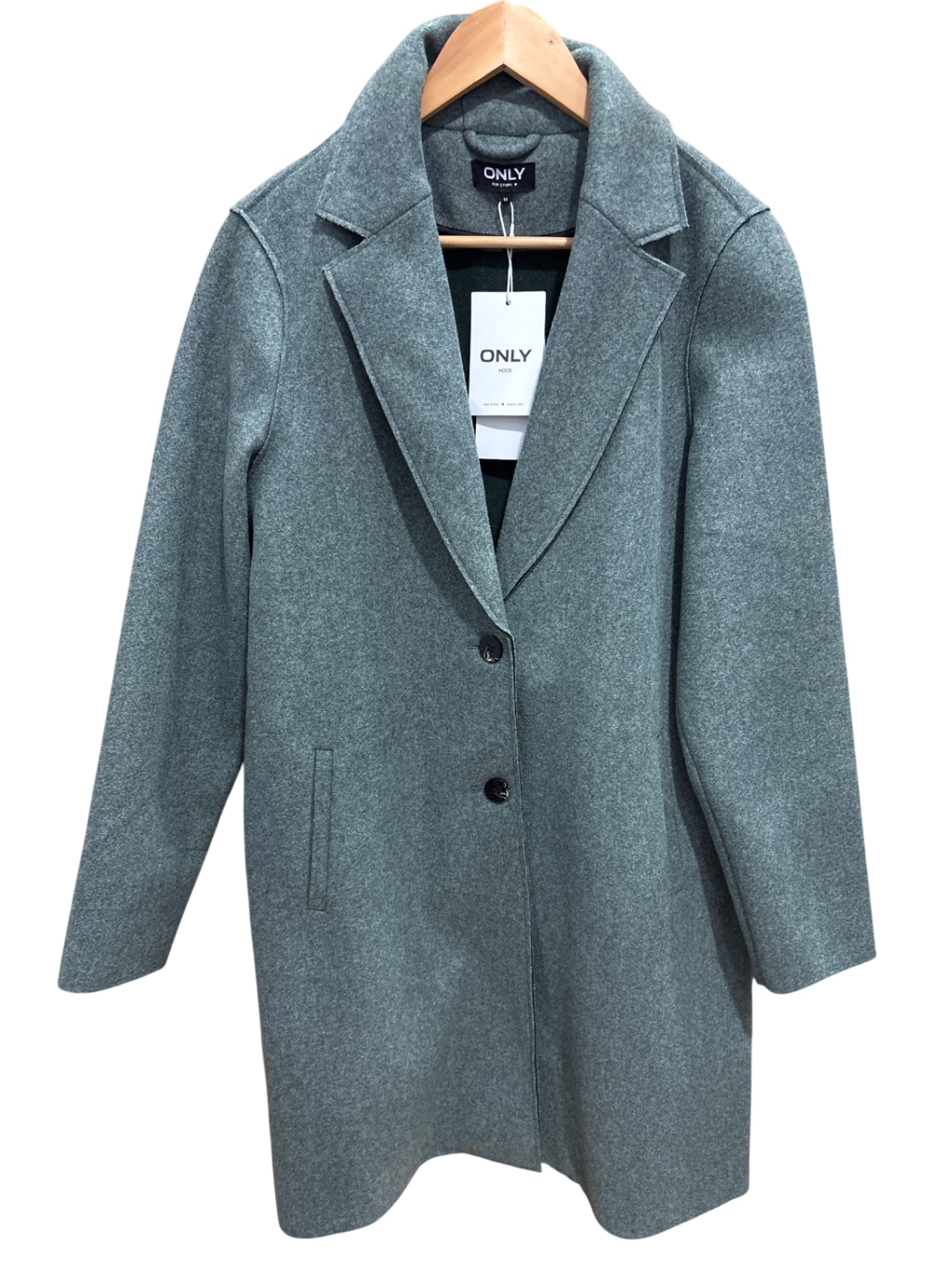ONLY Mantel M Grün Meliert