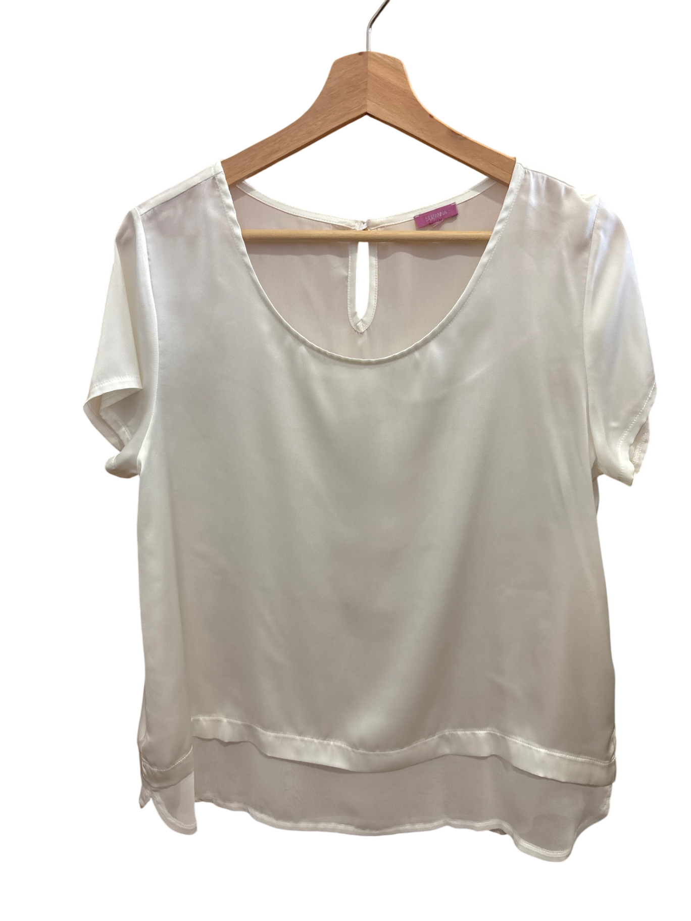 Bluse Cremeweiß S - Unbekannt