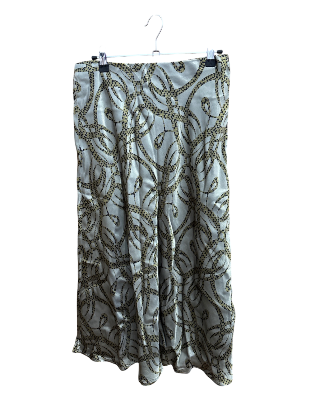 Rock Grün mit schwarzem Muster 40 - H&M