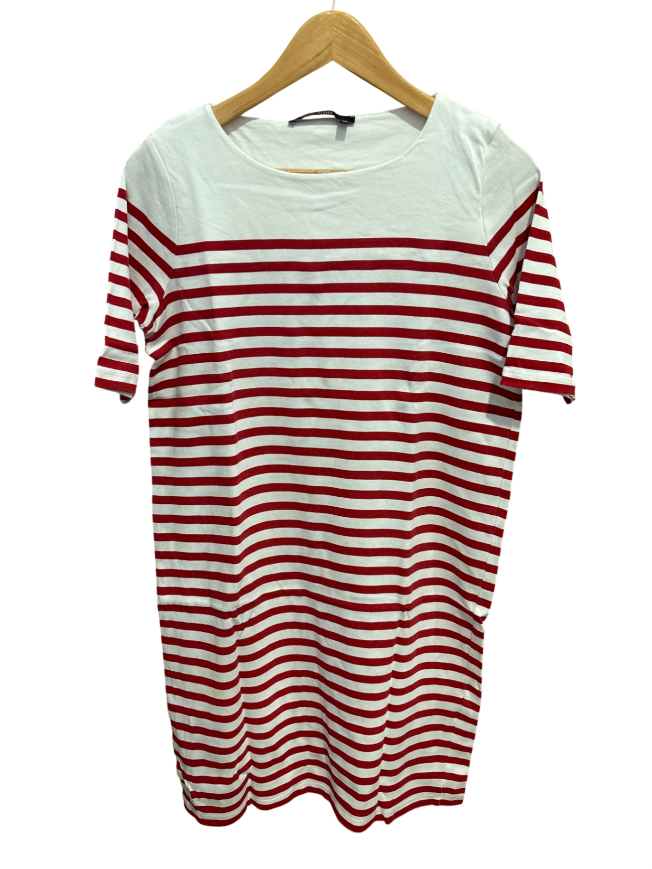 Kleid Weiß und Rot Streifen M - Marc Aurel