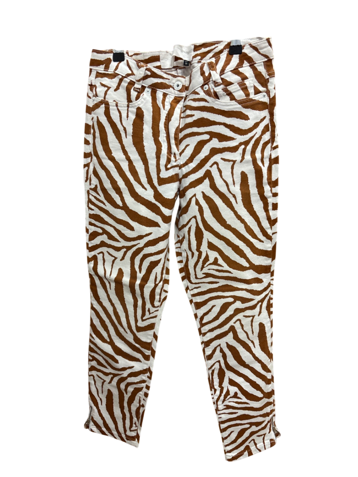 Hose Braun und Weiß Muster S - Marc Aurel