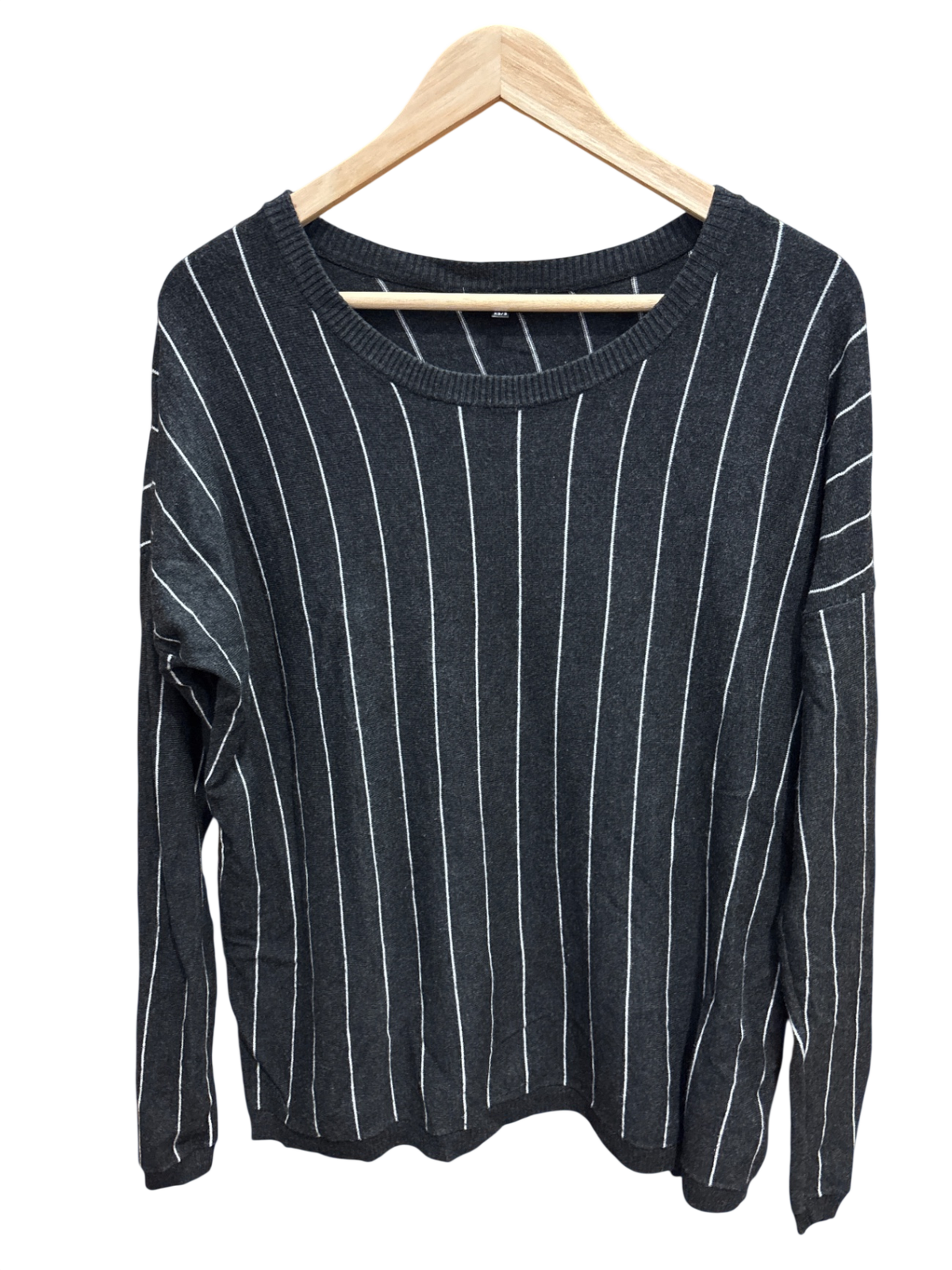 Pulli Dunkelgrau mit weißen Streifen Unscheinbar sichtbar - my