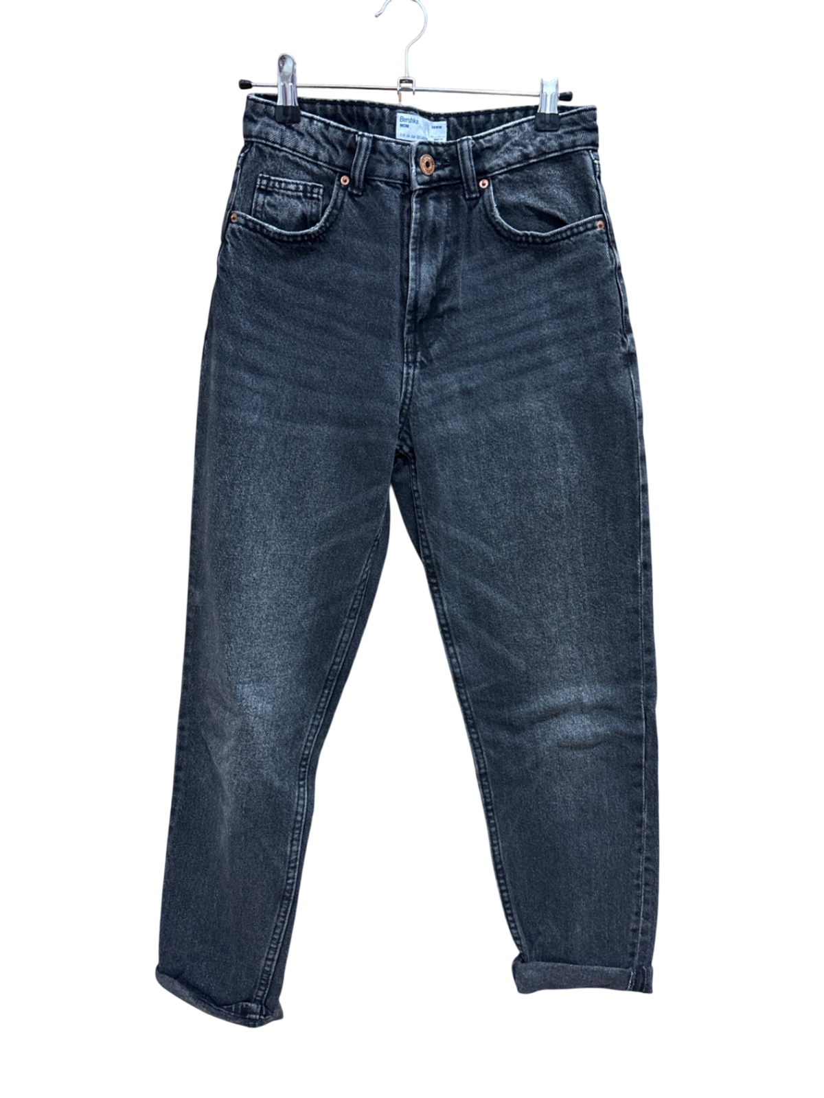 Jeans Dunkelgrau XS/S - Bershka