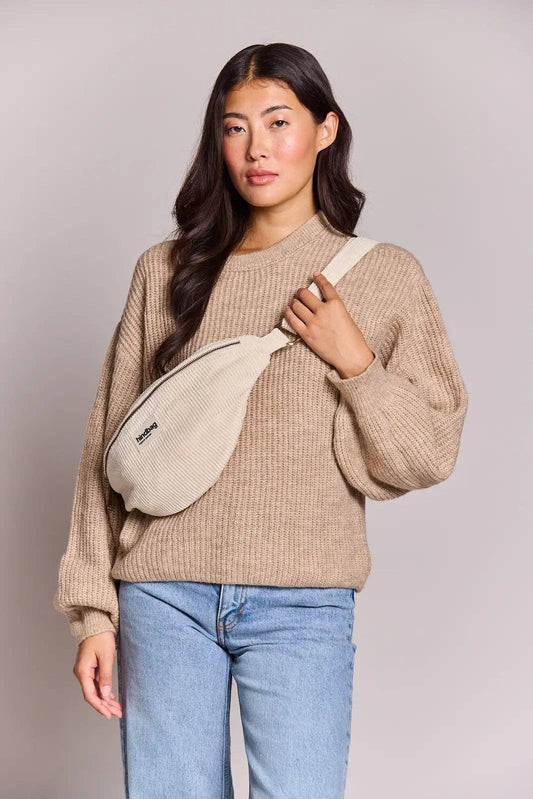 HIND BAG Bauchtasche Sasha Velours Beige