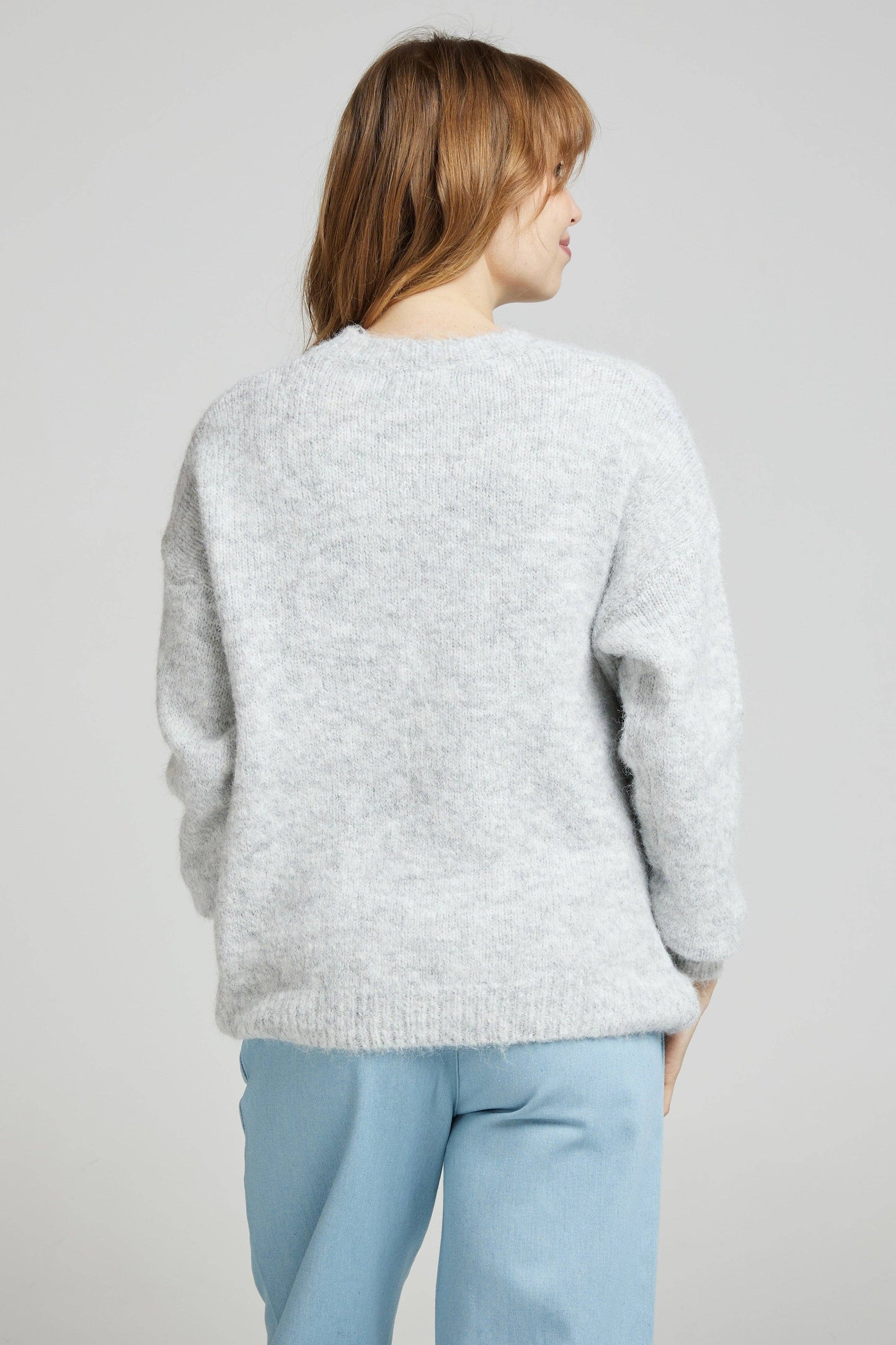 Pulli - Weicher einfarbiger Pullover
