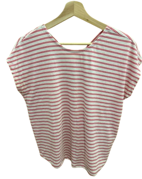 Shirt Beige Pink Streifen  S