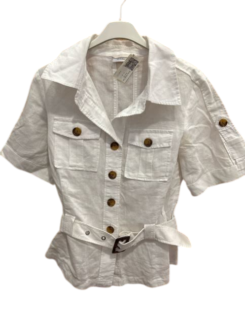 Shirt Leinen Weiß Yessica 36