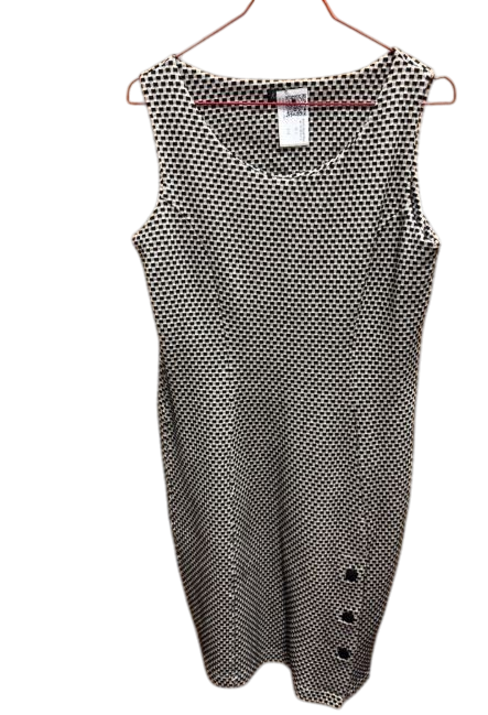 KingLoui Kleid L Schwarz und Weiß