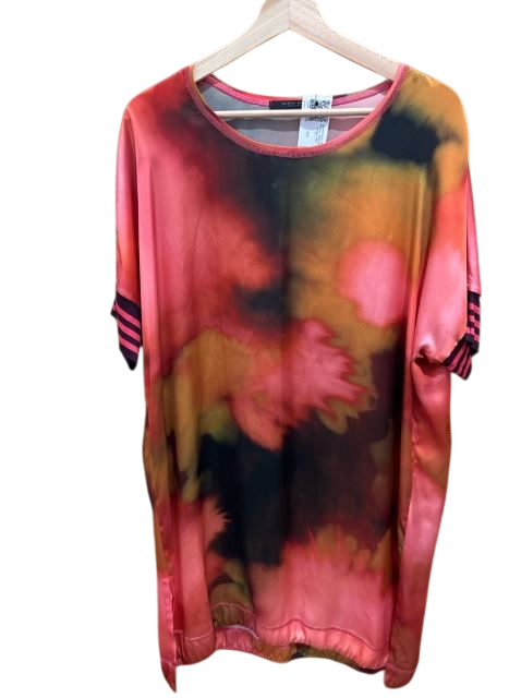 Seidenkleid Rot Muster BeateHemmann M/L