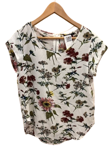 ONLY Top M Beige mit Blumenmuster