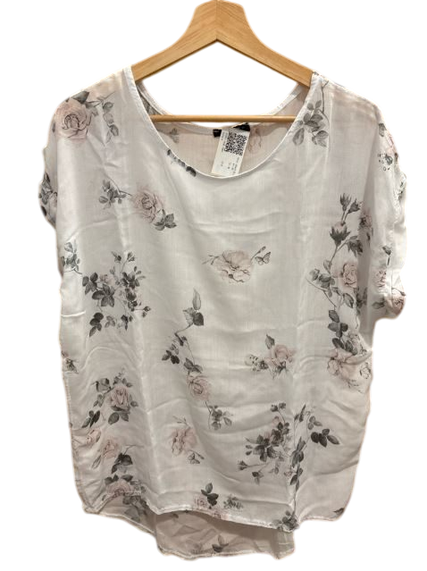 Shirt Weiß Blumen Colloseium