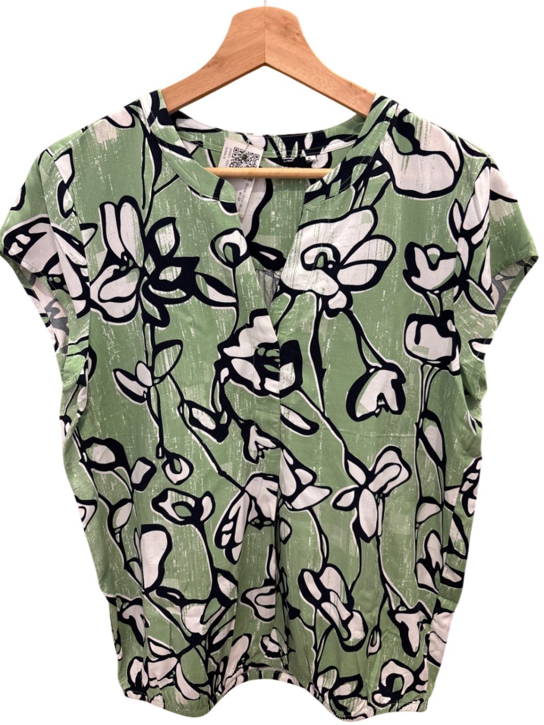 Bluse M Grün und Schwarz
