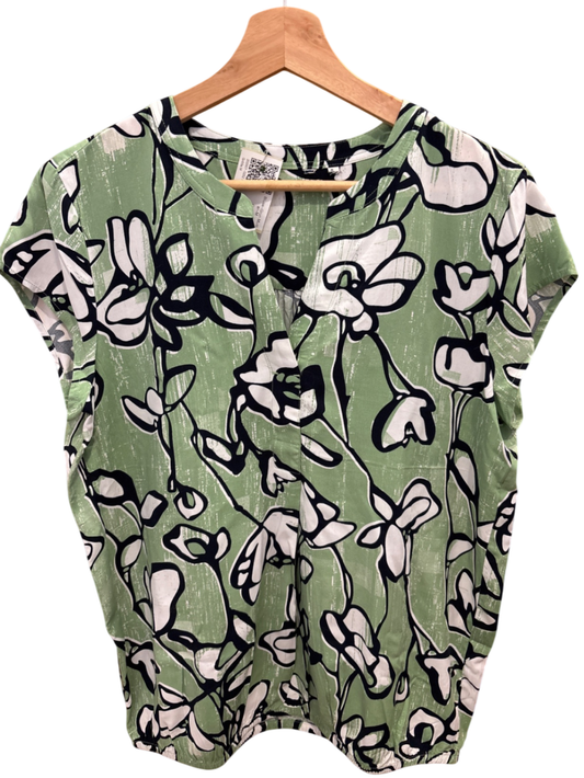 Bluse M Grün und Schwarz
