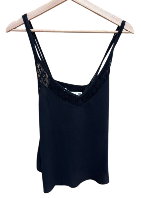Top Schwarz Spitze About You 36