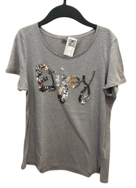 Shirt Grau Glitzer Streetone S/M