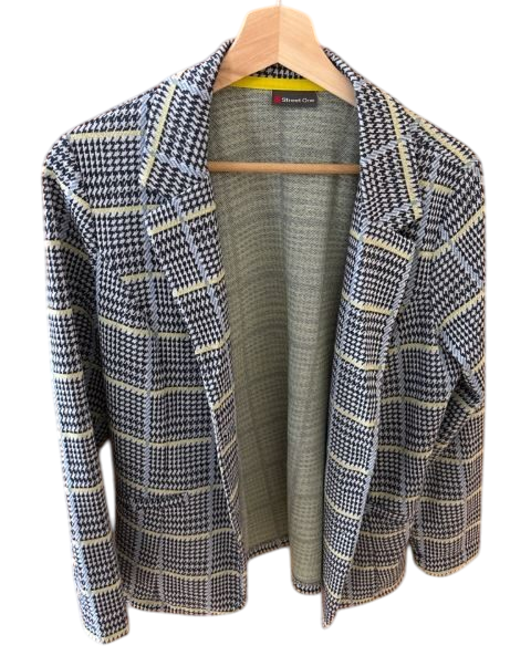 Blazer karriert gebl blau Street one 40