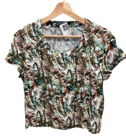 Shirt Grün Muster finesse S