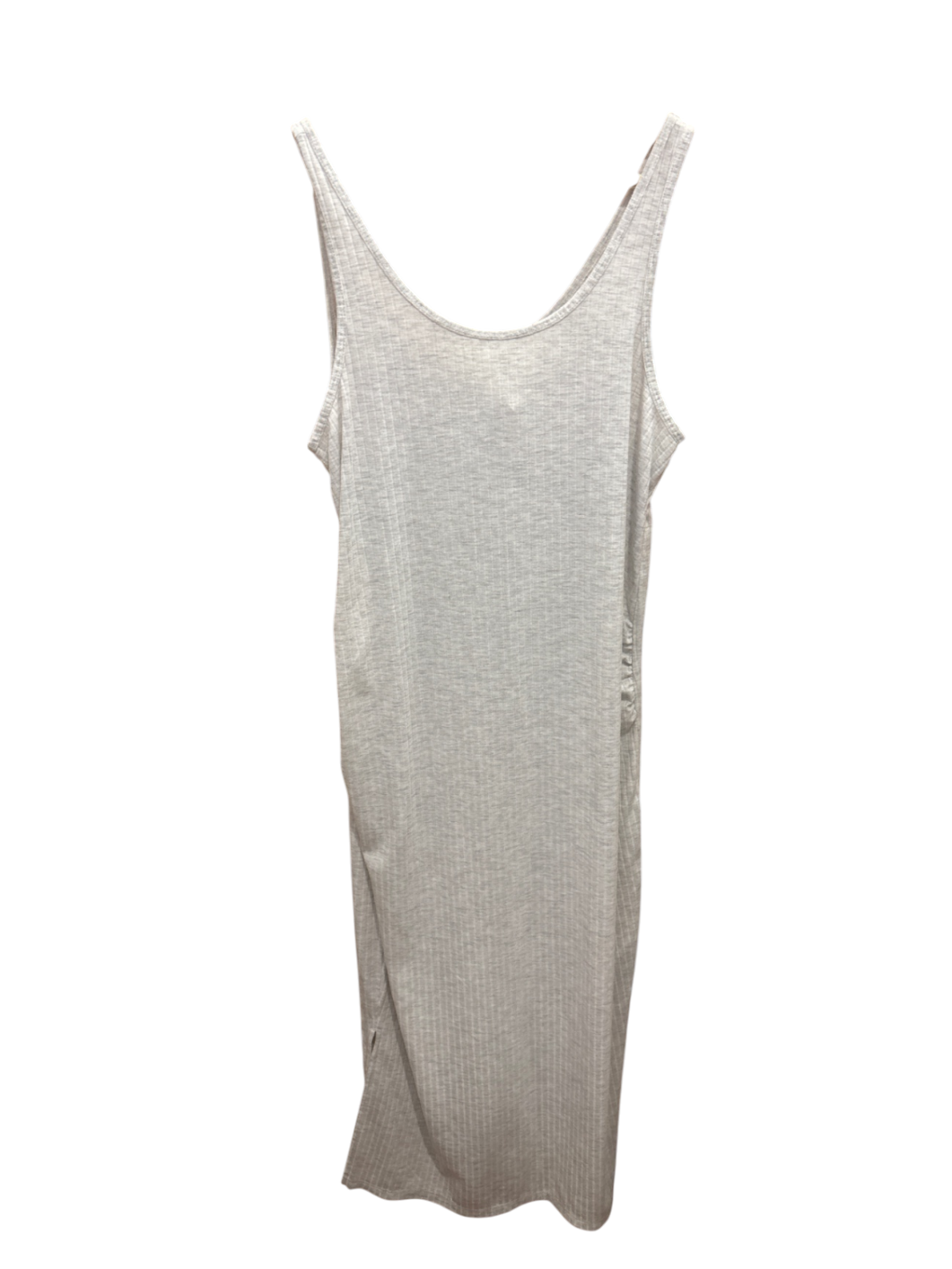H&M Kleid Ripp Hellgrau M/L