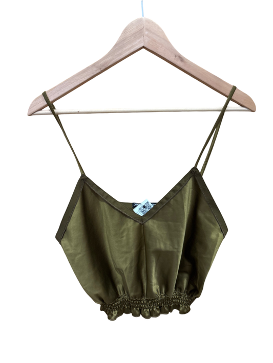 Zara Top M Olivgrün