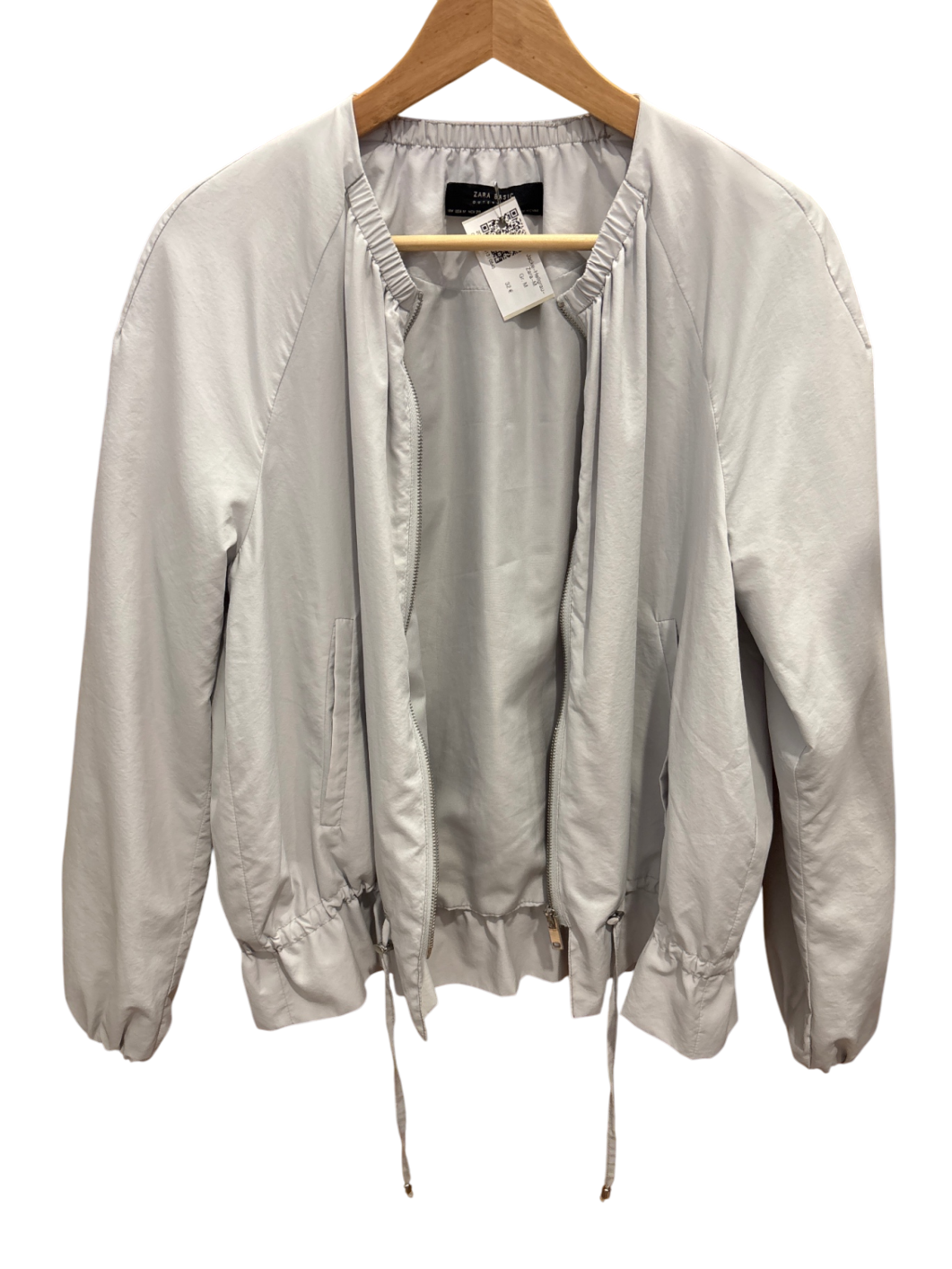 Zara Jacke M Hellgrau