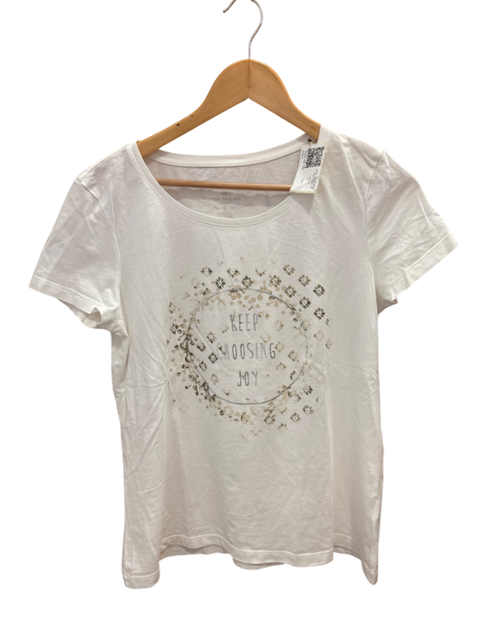 Shirt Weiß Print TomTailor S