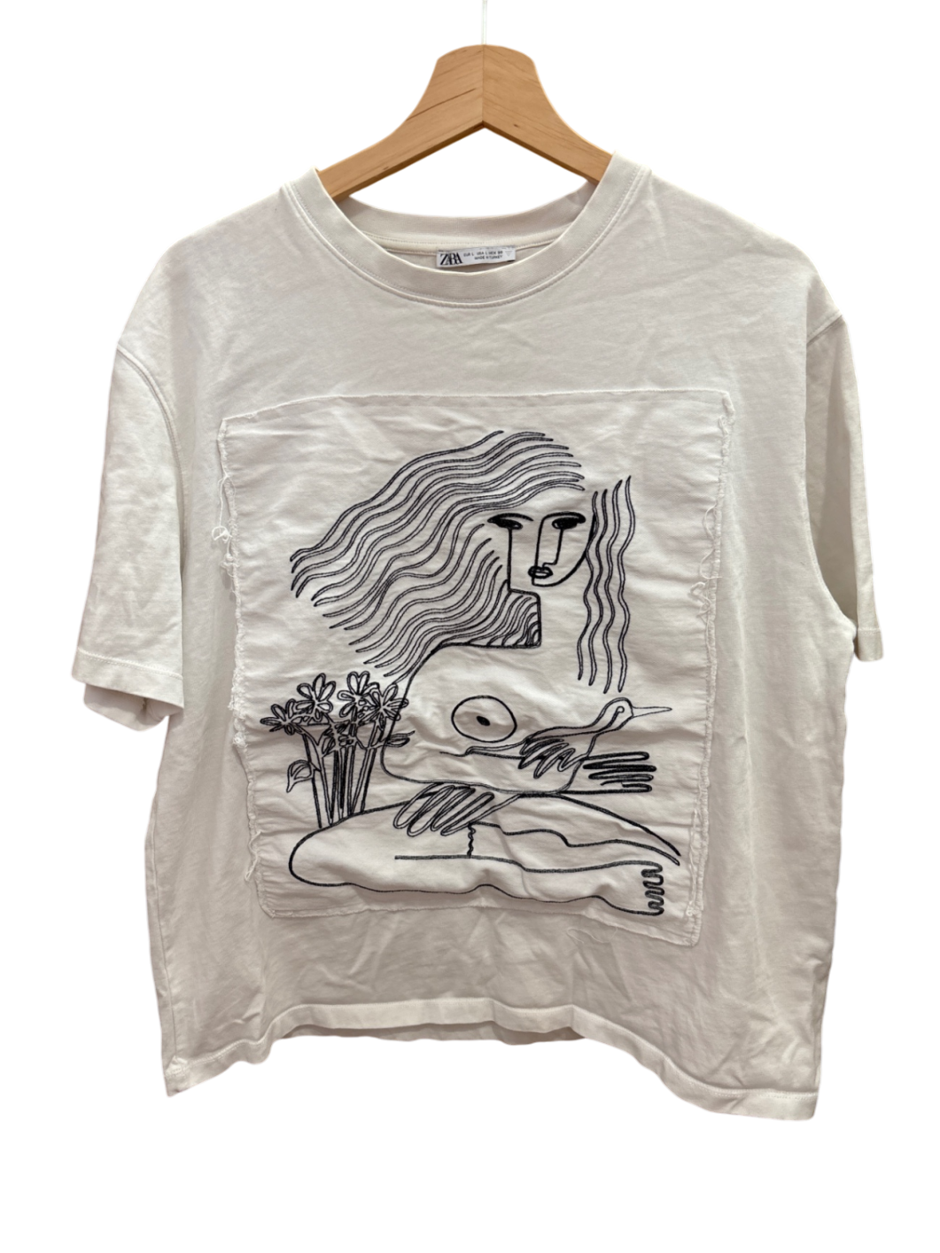 Zara Shirt L Weiß