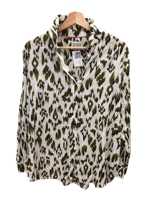 Bluse Grün Muster ScotchSoda S
