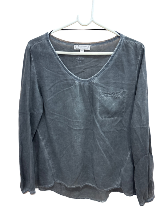 Comma Shirt S Grau