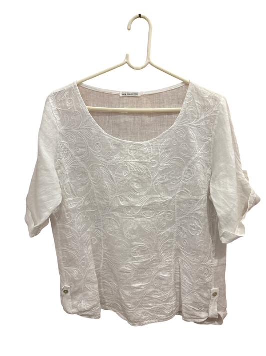 NEW COLLECTION Bluse M Weiß