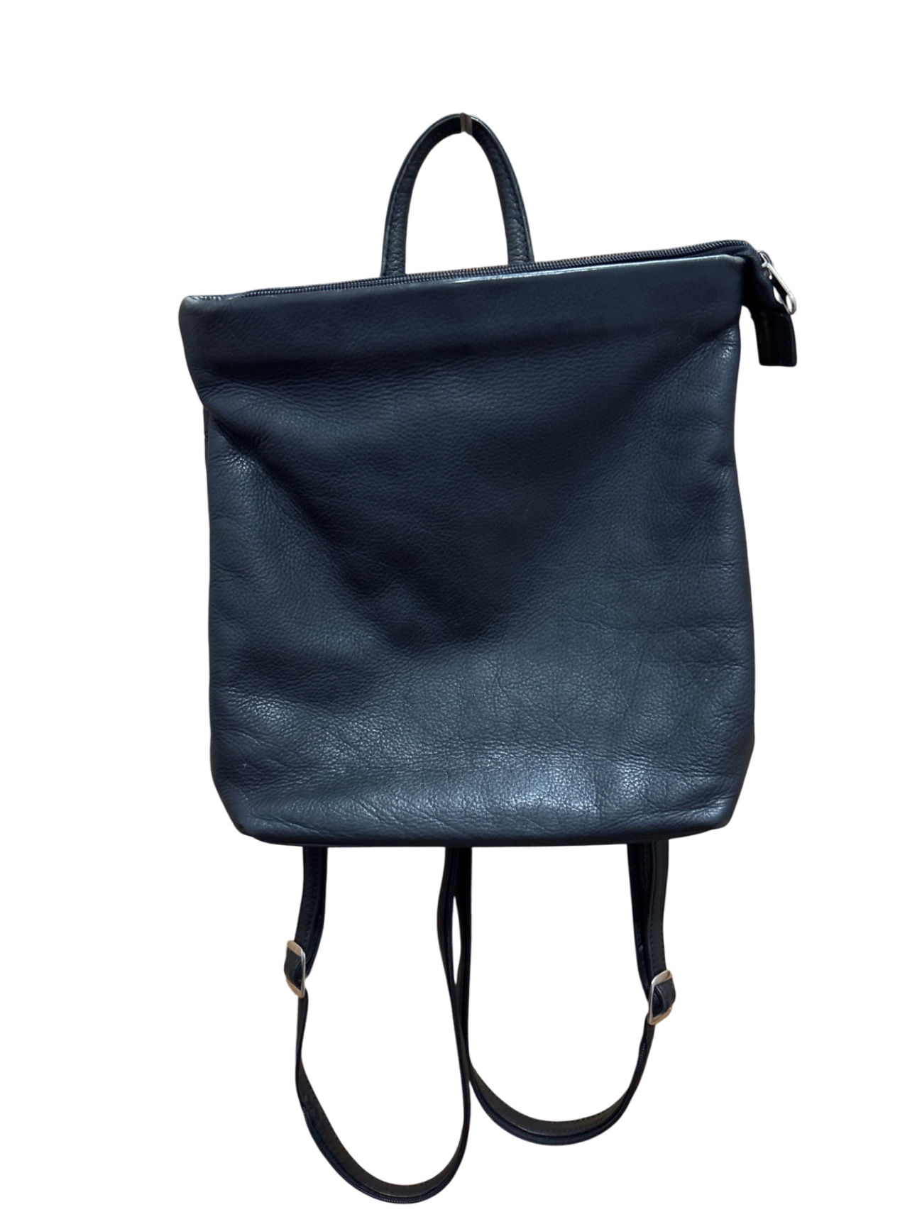 Rucksack Leder Dunkelblau