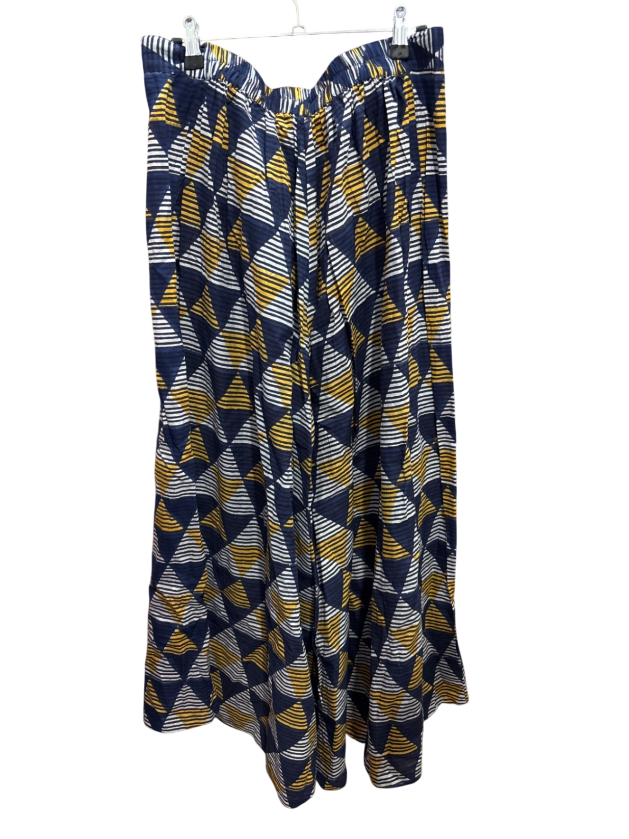 Hose Onesize Blau, Gelb, Weiß
