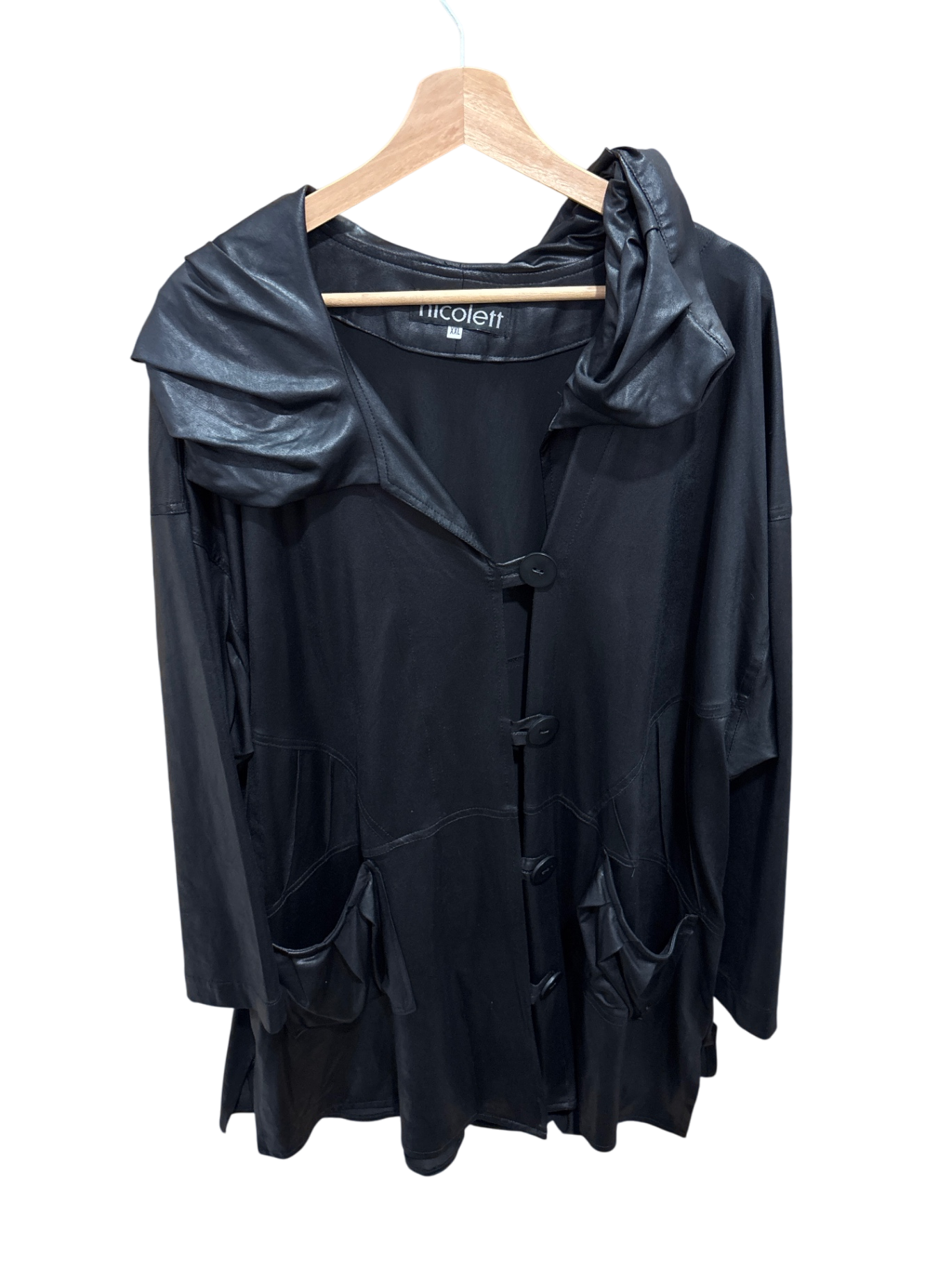 Sweatjacke Schwarz XL