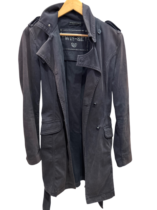 Twinset Mantel M Dunkelgrau