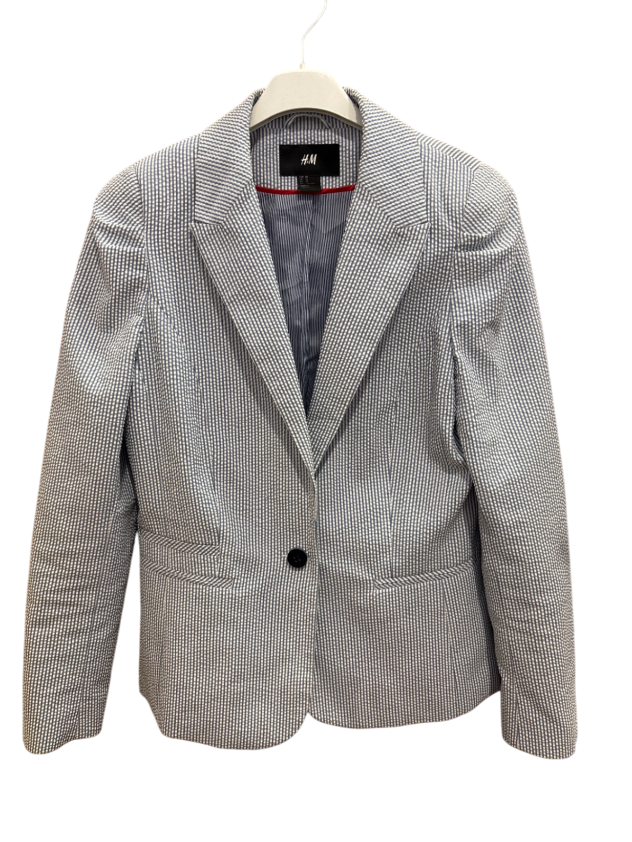 H&M Blazer M Blau-Weiß