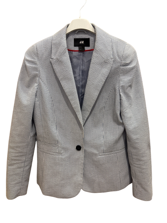 H&M Blazer M Blau-Weiß