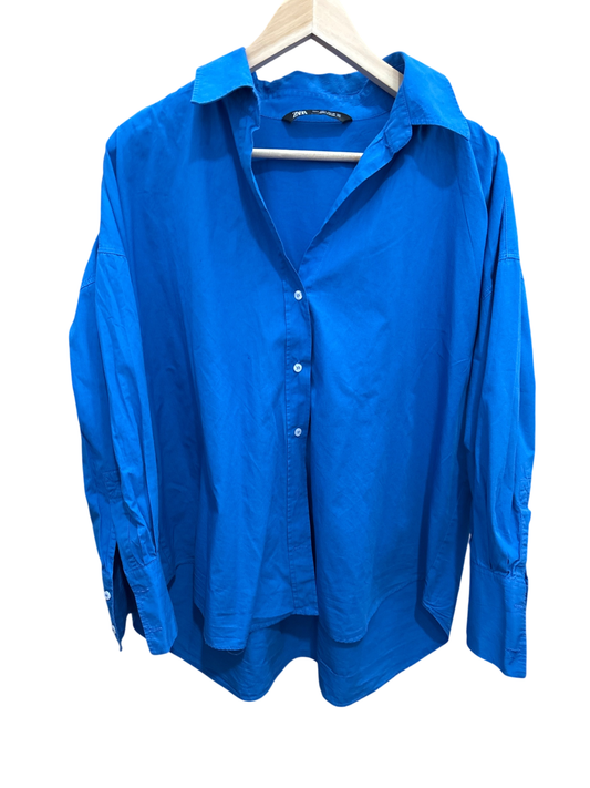Zara Hemd L Blau