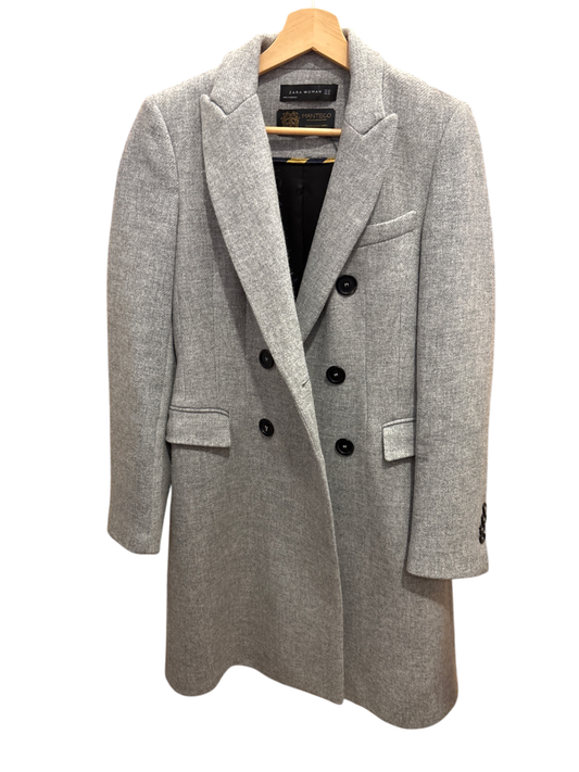 Zara Woman Mantel XS Grau