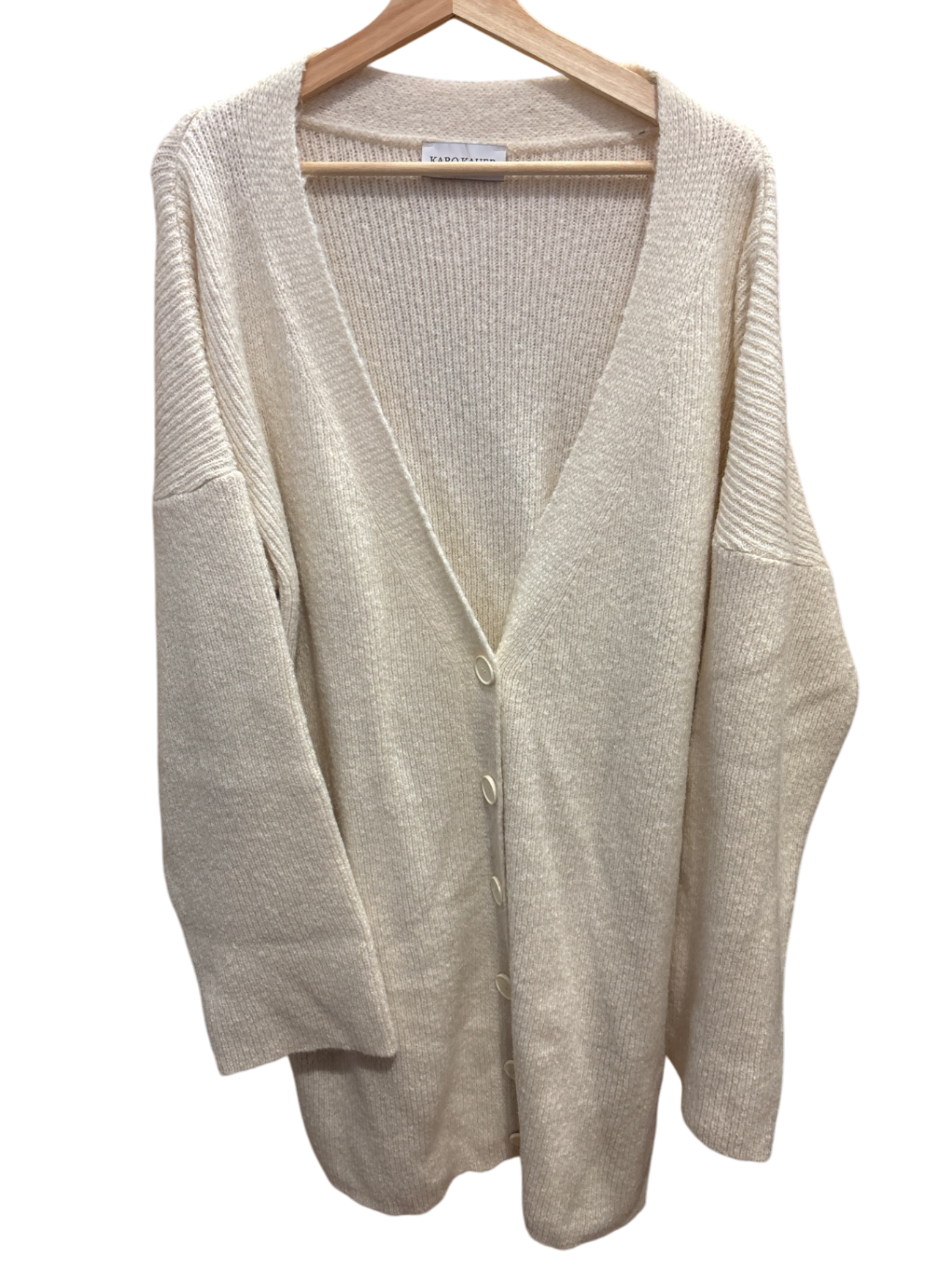 KARO KAUER Strickjacke Oversize S Creme