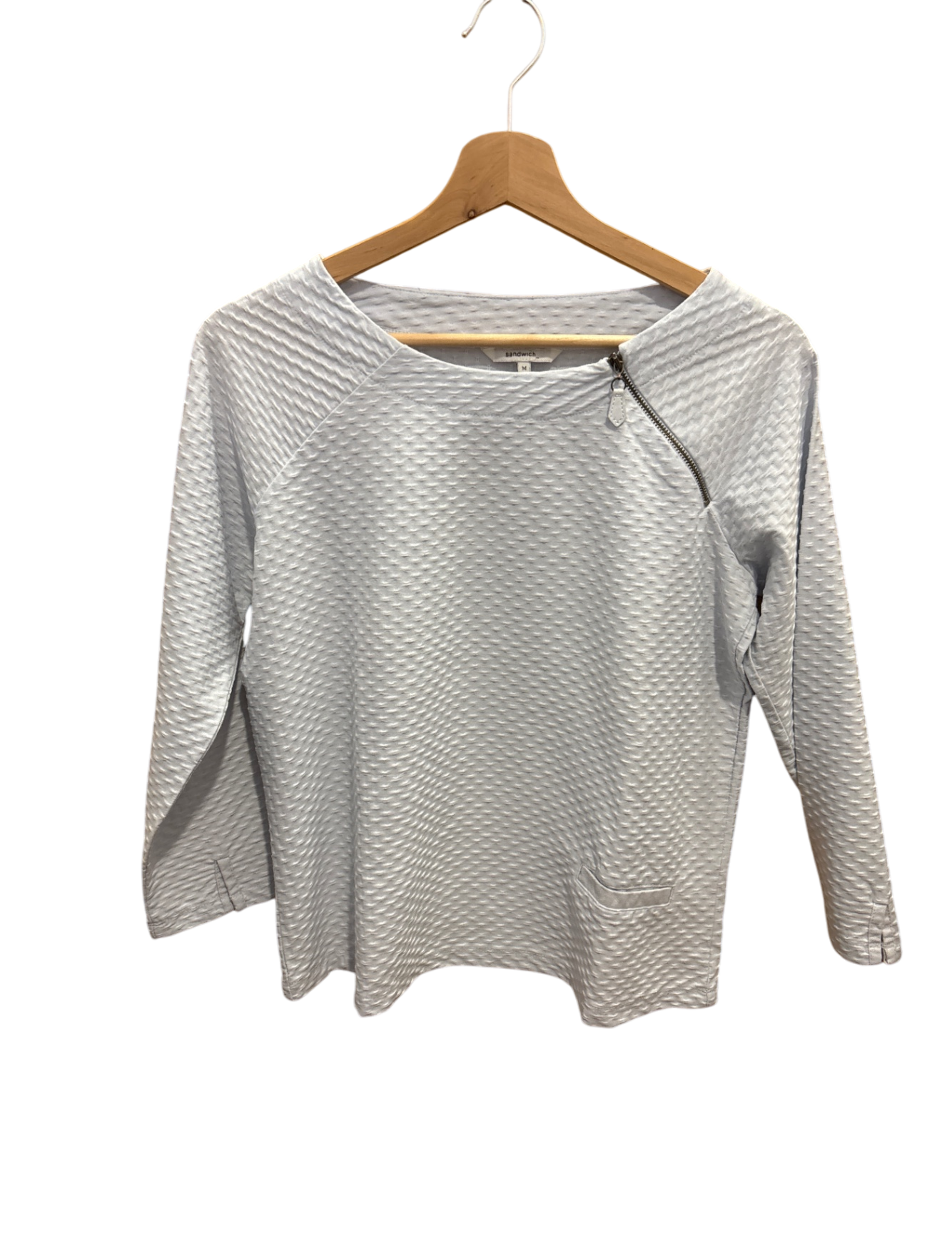 Sandwich Sweatshirt M Weiß