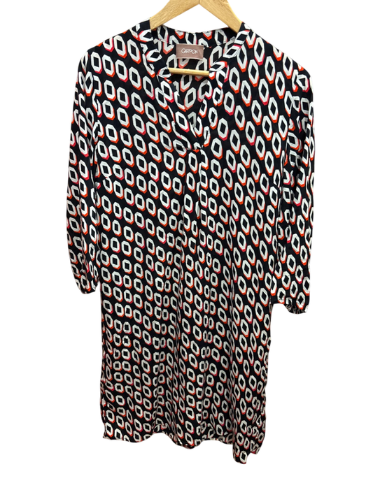 Cartoon Kleid M Blau Muster