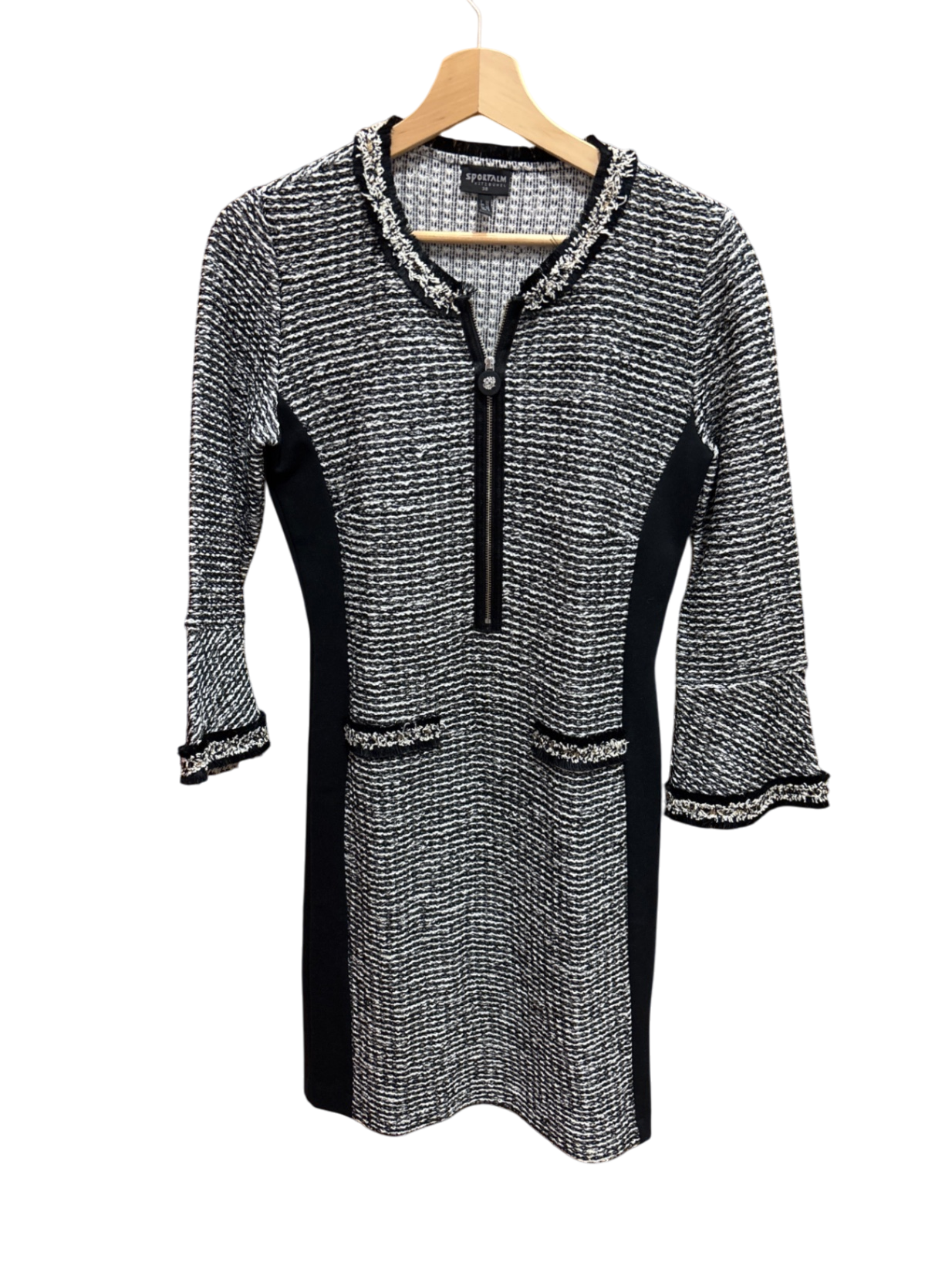 Sportalm Kleid M Schwarz und Weiß Muster