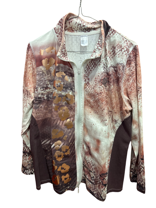 Sweatjacke M Bunt Muster