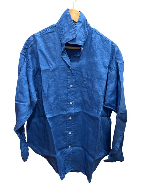 H&M Oversize Hemd S Blau